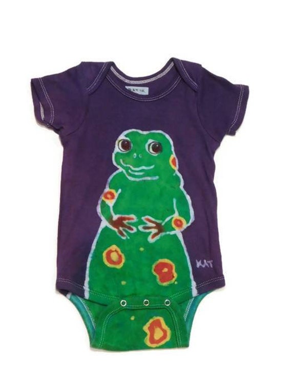 frog onesie baby