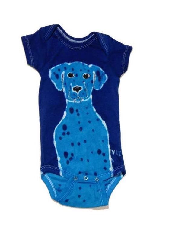 Puppy Dog Onesie Baby Clothes Blue Bodysuit Purple Etsy