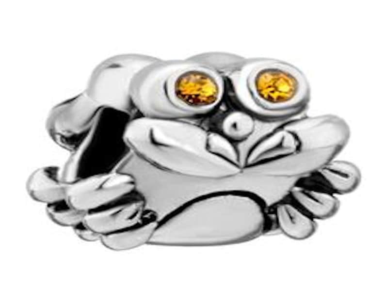 Pugster November Birthstone Crab Charm Fit All Brands Bracelets