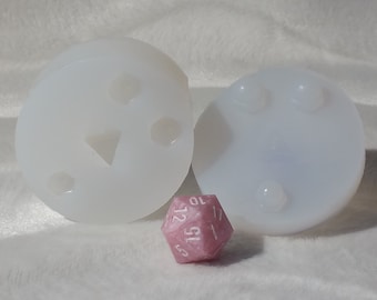 Scherpe rand polyedrische dobbelsteenvorm - mal met enkele dop