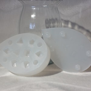 Round Edge Dice Slab Mold - Cap Style - FULL SET - Plus Additional D20 - Choose Your D4 - DND