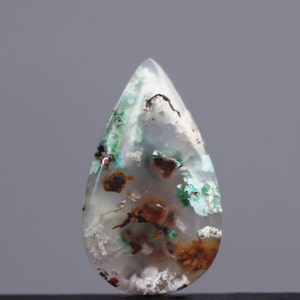Chrysocolla In Chalcedony With Copper Quartz Pairs