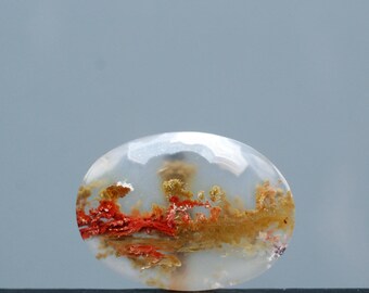 Luźny kamień szlachetny z agatu mszystego Ternate: Indonezja, kamień szlachetny w paski, sztuka kamienia, biżuteria na prezent