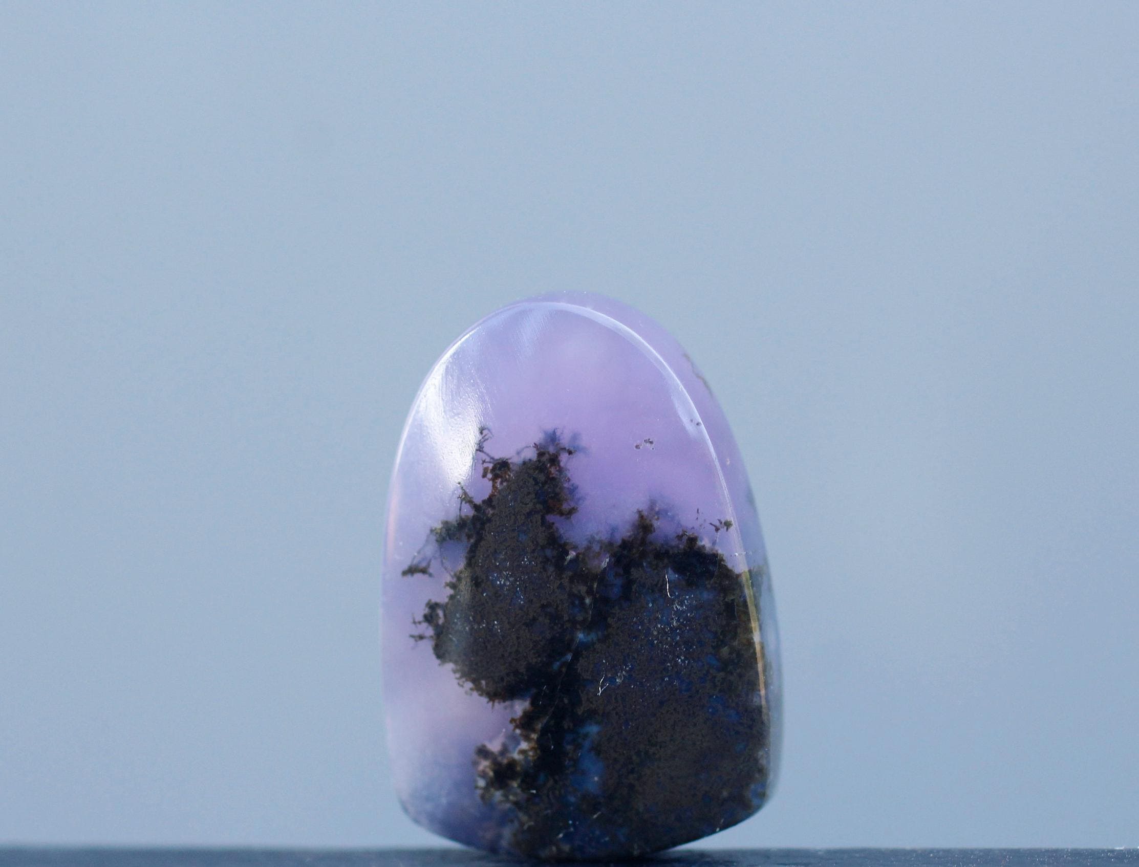 Purple Moss Agate Gemstone: Indonesia Agate for Jewelry Making - Etsy