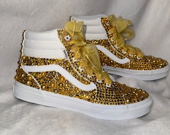 Bling Vans high Top Platform Etsy