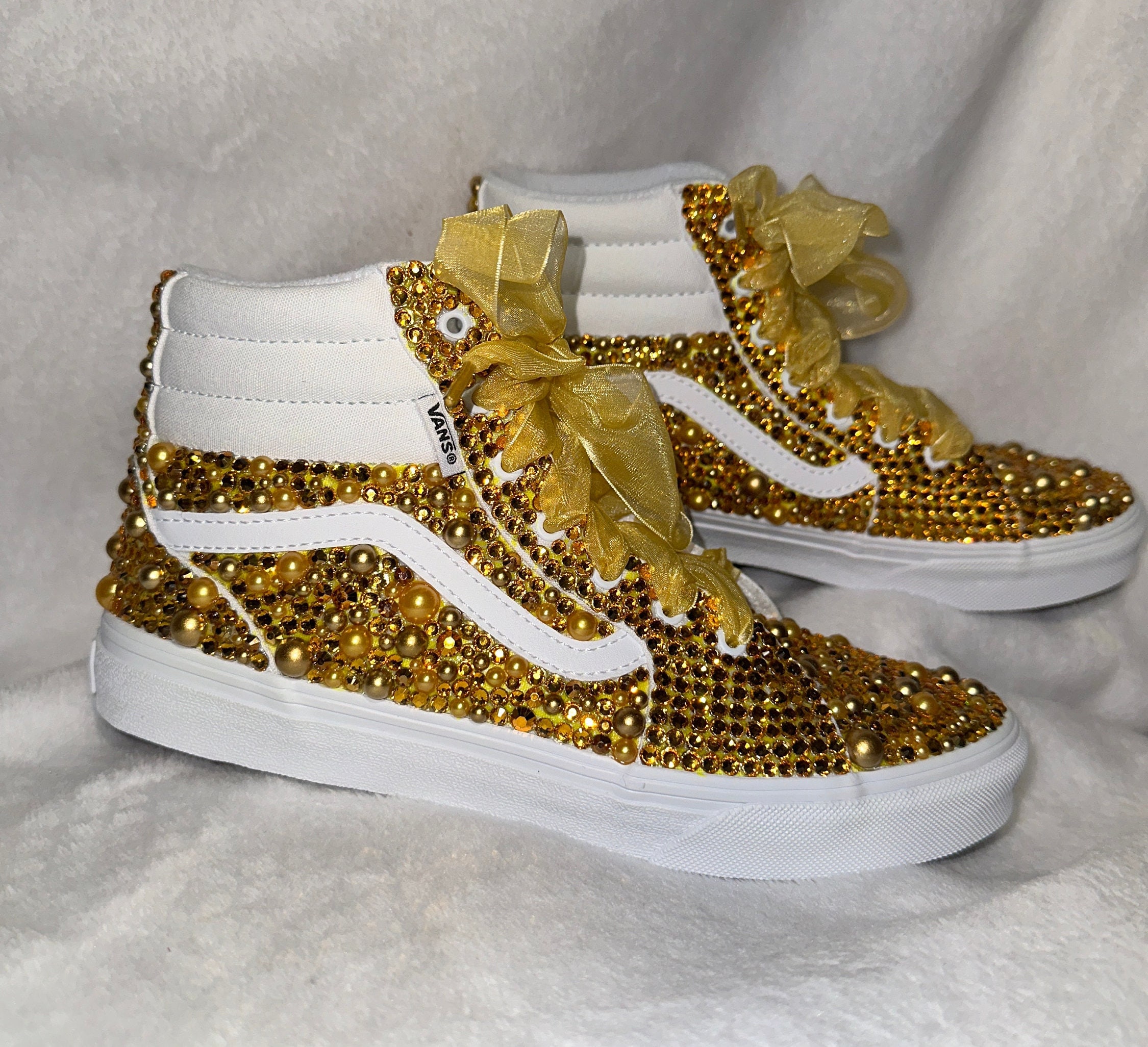 Bling Vans high Top Platform Etsy