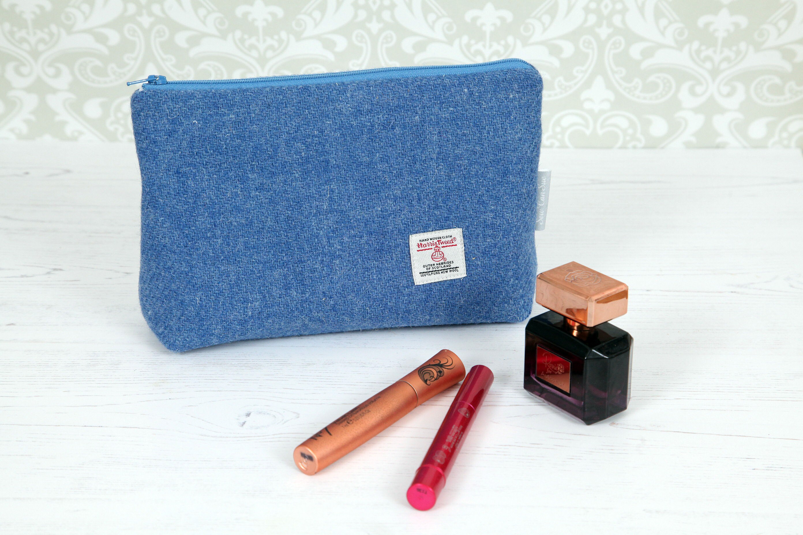 Harris tweed makeup bag sale