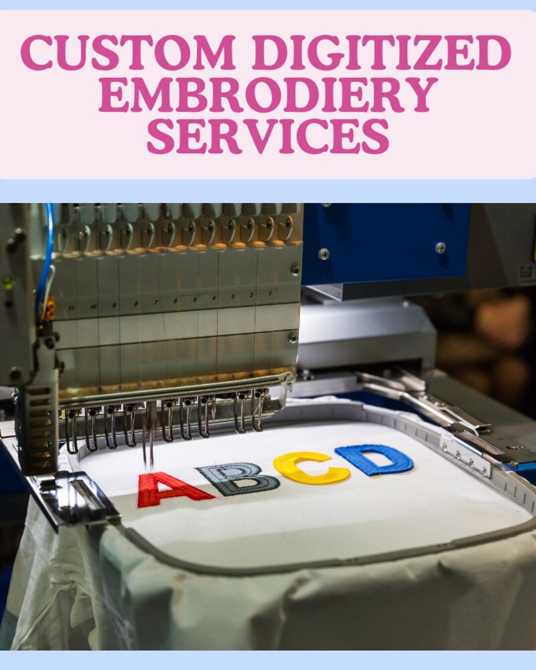 Custom Digitized Embroidery, Custom Embroidery Designs, Digitize Your ...