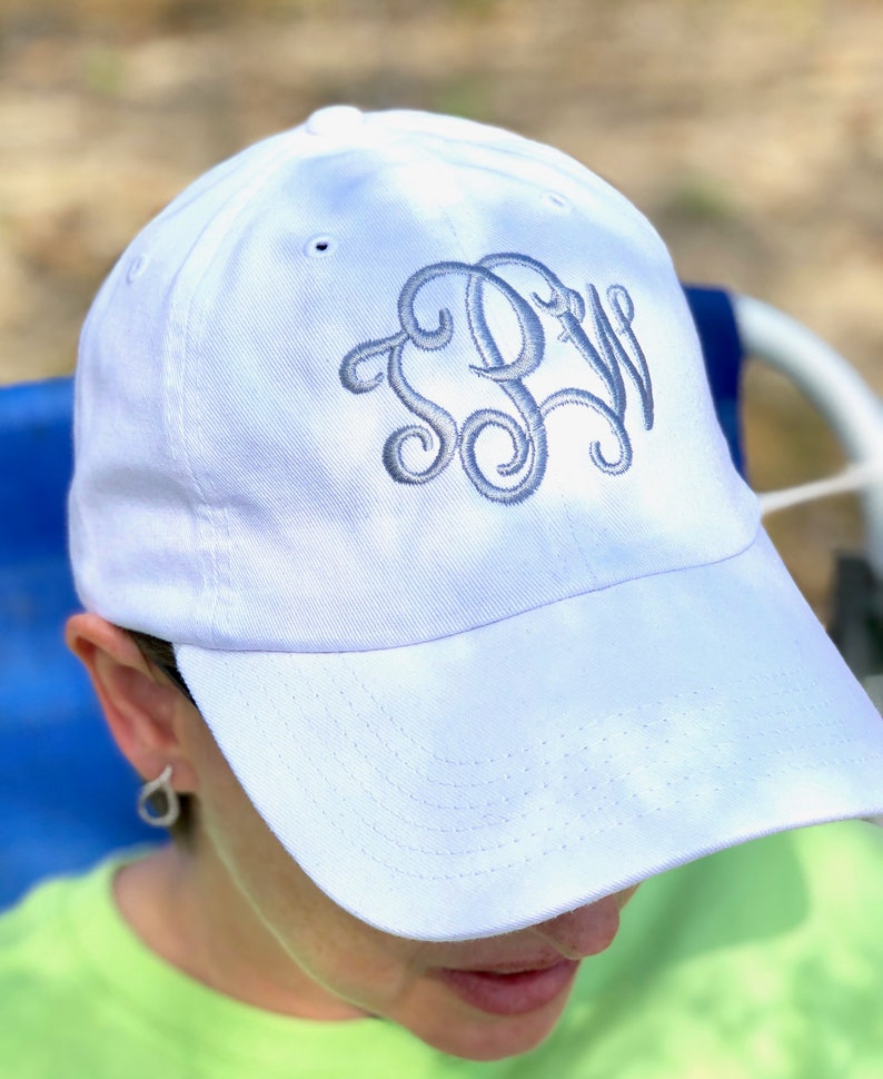 ladies monogrammed hats