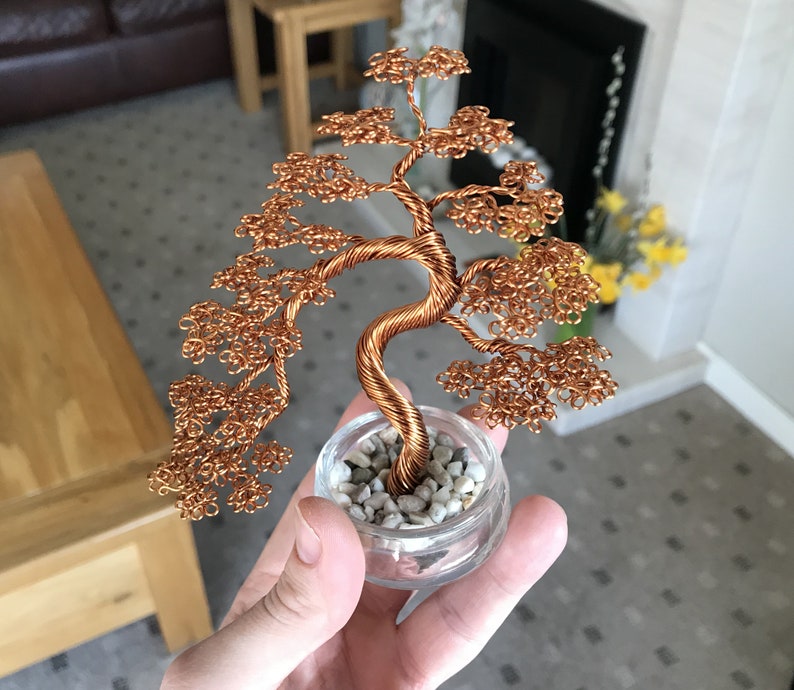 Bonsai Wire Tree Sculpture Informal/ Cascaded | Etsy
