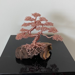 Large Rose Gold Bonsai Sculpture