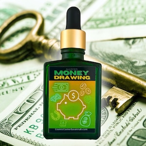Money Drawing Oil  || Healing Magickal Oil for anointing, rituals, witchcraft