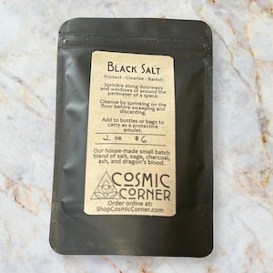 Witch&#39;s Black Salt - Cleanse, Protect, Banish