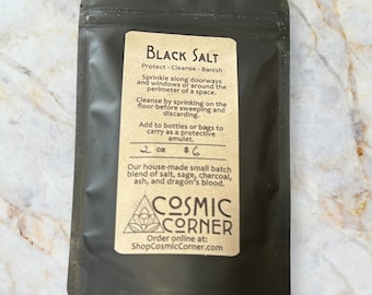 Witch's Black Salt - Cleanse, Protect, Banish