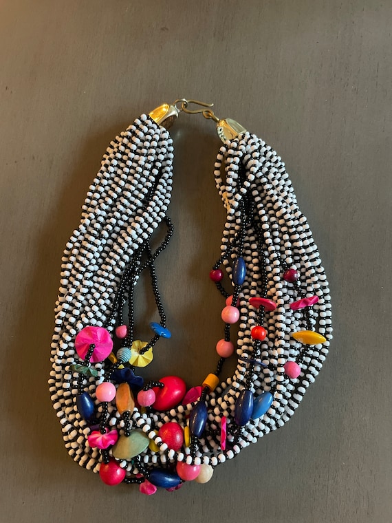 South African beaded necklace - image 1