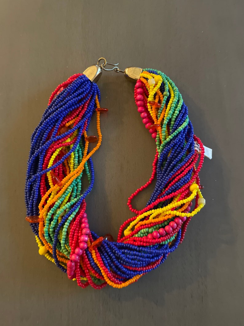 South African Beaded Necklace - Etsy