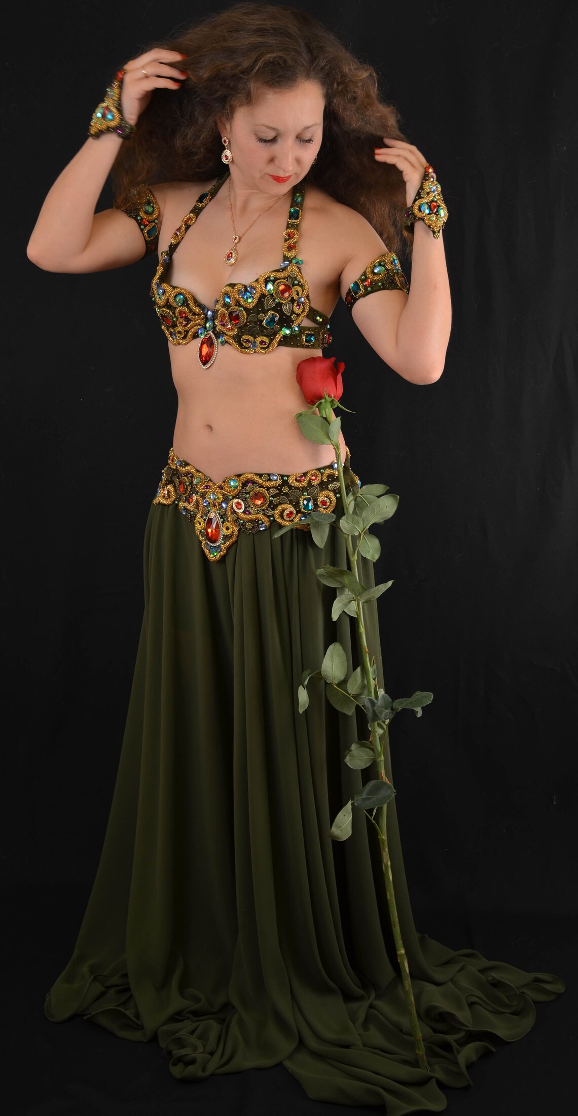 Belly dance costume bellydance outfit Goddess Fantasy costume Etsy