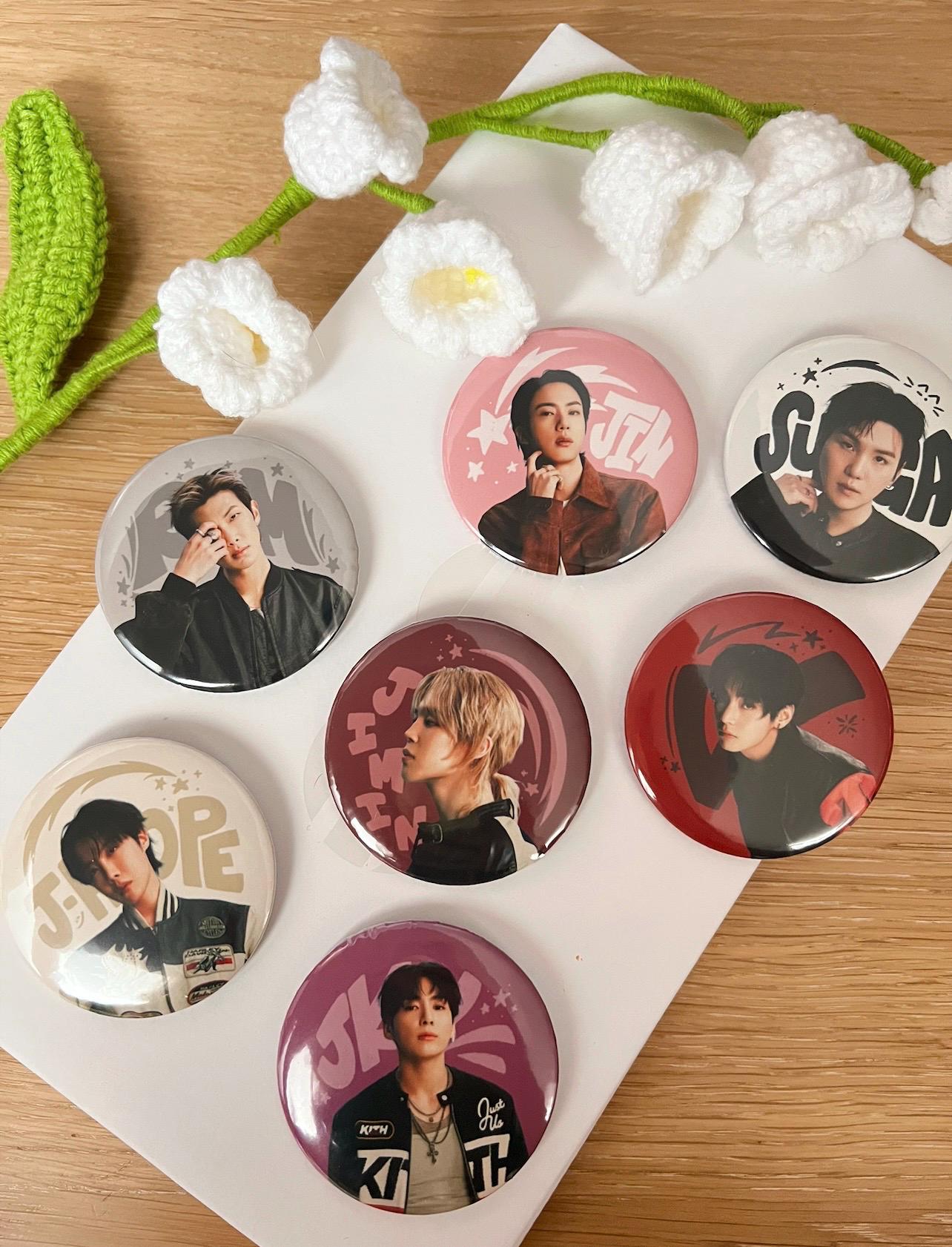 Bts Button Pin - Etsy