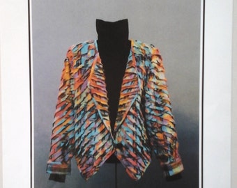Shear Delight Jacket, Classic pieced Jacket Pattern, Size S-M-L-XL-2XL, Art Jacket pattern, layered sheer jacket cotton jacket pattern 8-22