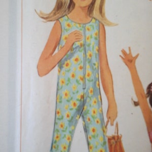 Simplicity 7155 Girls Jumpsuit Pattern, size 14