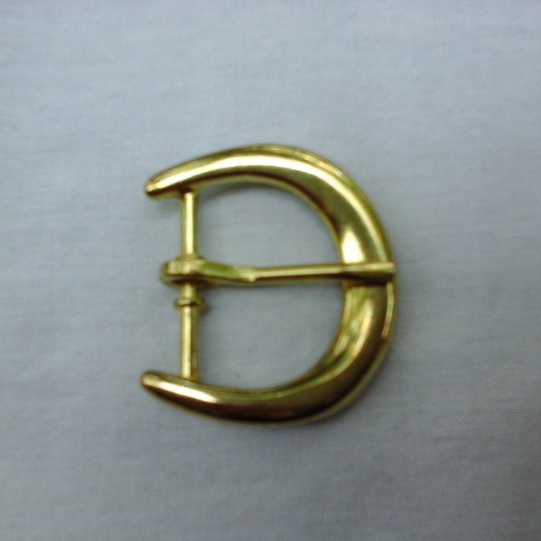 Vintage Belt.buckle Round Brass 1 Inch BELT BUCKLE Metal Etsy