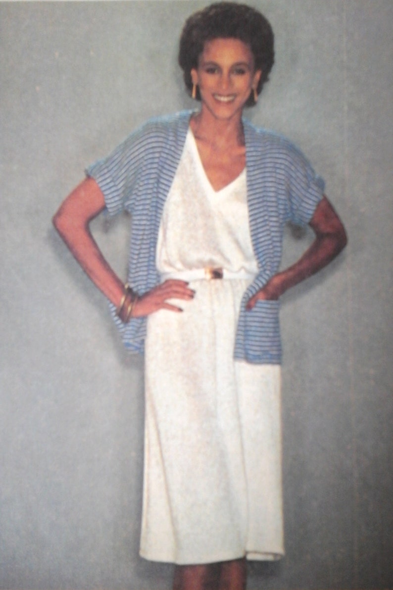 McCall's 7085 Easy Misses Dress & Cardigan Jacket Pattern, size 10