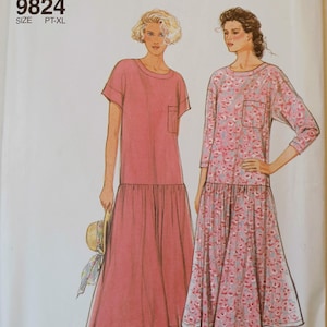90s Drop Waist Dress