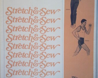 FF Stretch & Sew 1712 Men's Warm-Warm-up Pants and Shorts pattern, size 30-44, Vintage 70s Mens Sweatpants, Mens Shorts pattern M, Sweats