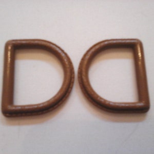 Vintage Double D-Ring 1 inch BELT BUCKLE, faux-leather belt buckle, vintage belt buckle