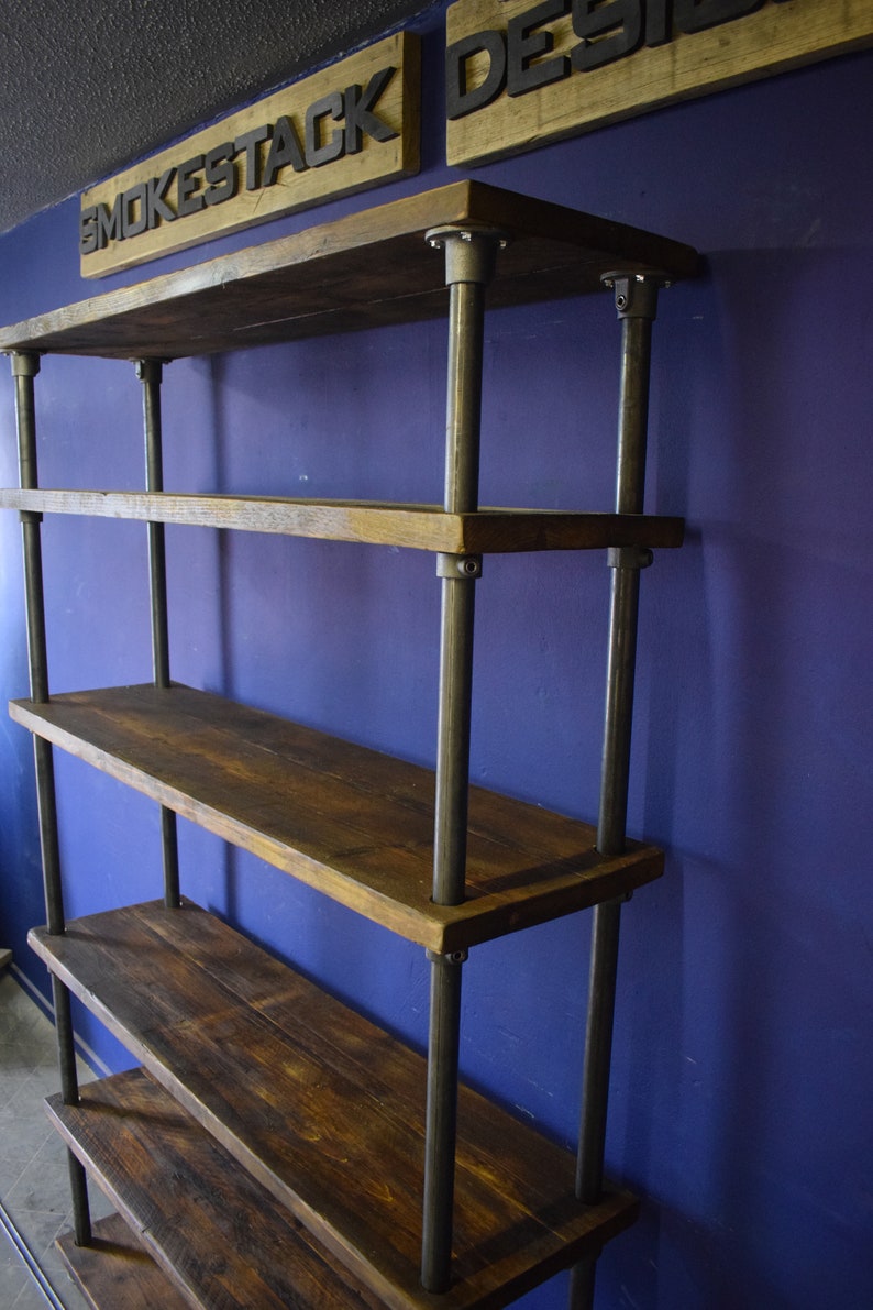 Tall Industrial Shelving Unit 5 or 6 Shelves Reclaimed Etsy Denmark