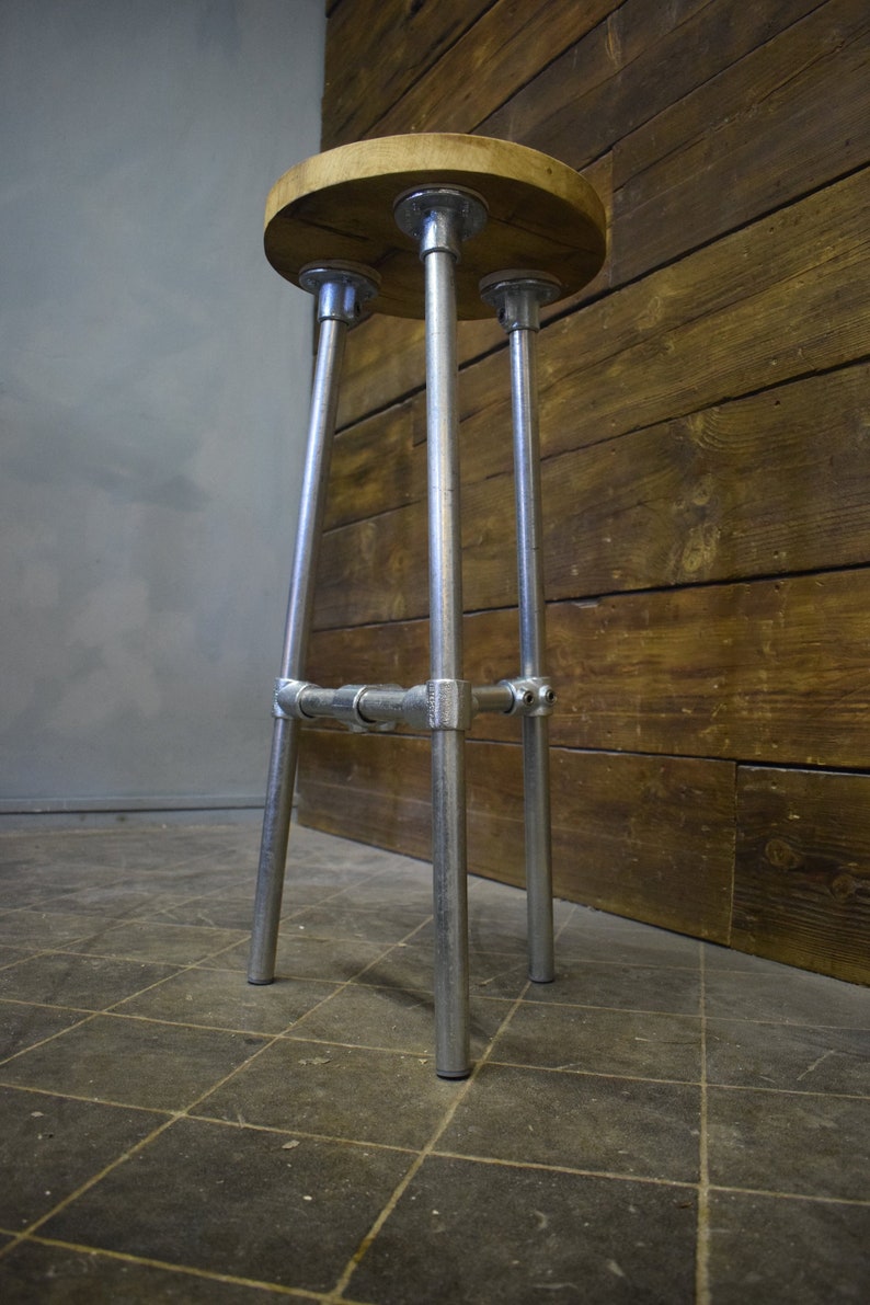 Urban Style Bar Kitchen Tripod 33cm Stool Image 0