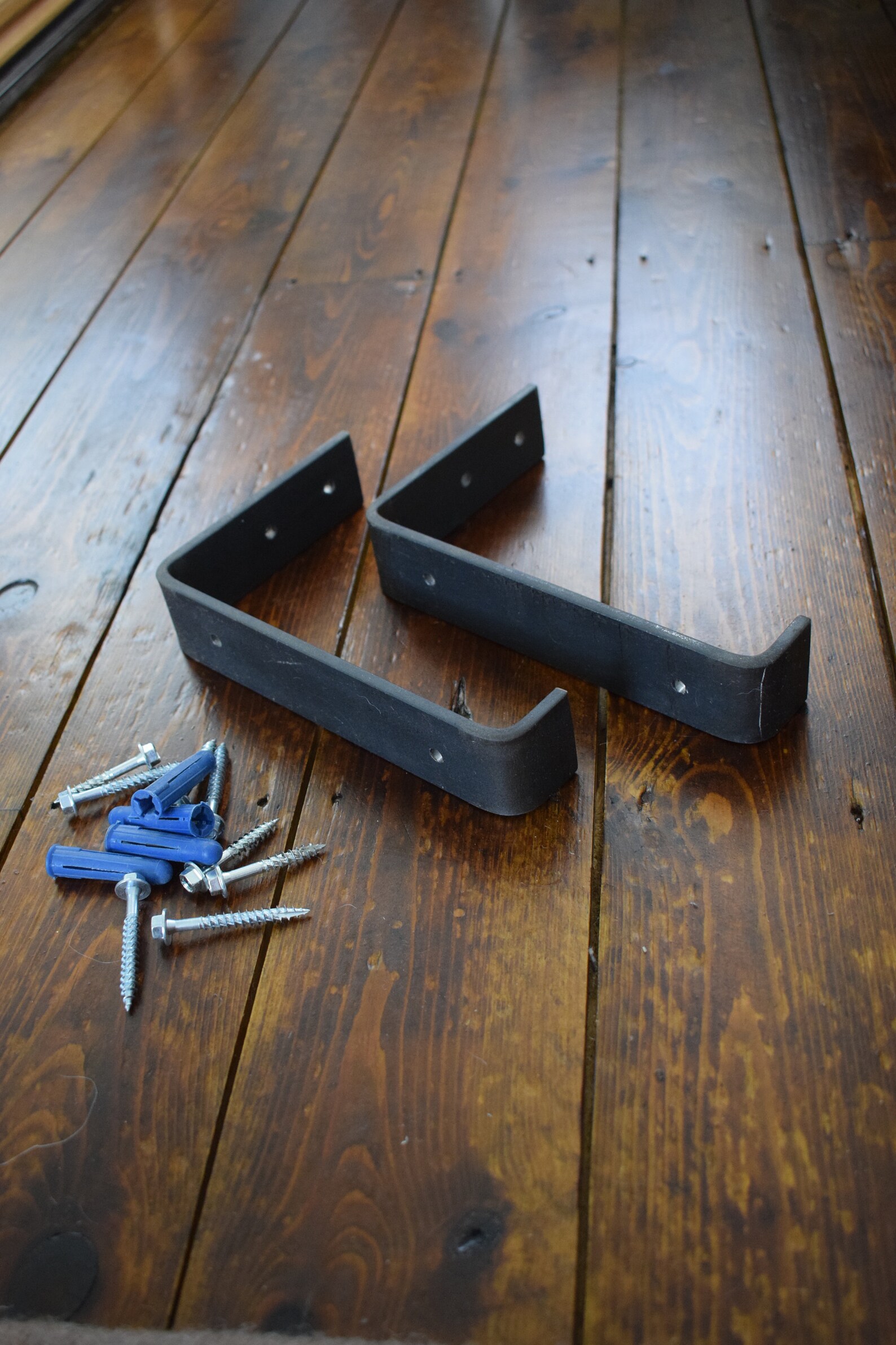 Steel Shelf Brackets pair for Scaffold Board Heavy Duty Raw Etsy UK