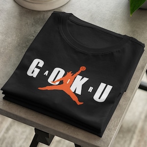 Dragonball X Air Jordan Mash up inspired T-Shirt in Black