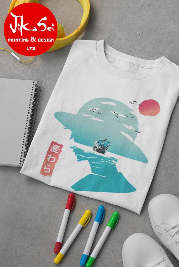 Luffy Silhouette T-Shirt inspired by the Hit Anime Series "One Piece"
