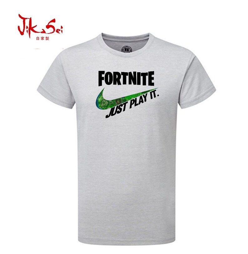 Fortnite Just Play It T Shirt Etsy - image 0