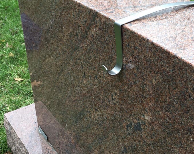 Small Tombstone Wreath Hanger, Cemetery Wreath Hanger, Memorial Wreath Hanger , Headstone Wreath