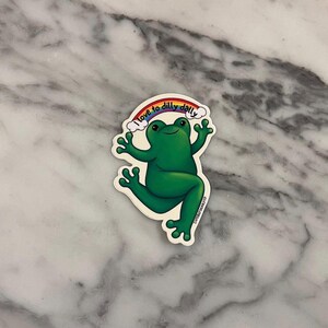 Sticker grenouille Silly imperméable Dally Love To Dilly