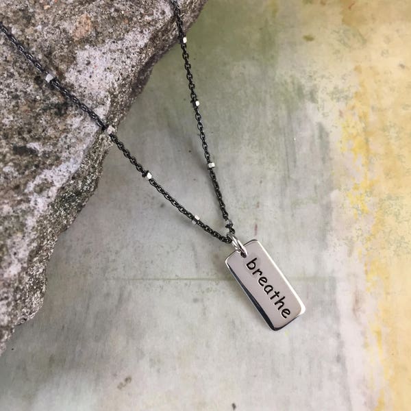 Breathe Paperclip Necklace main image 1