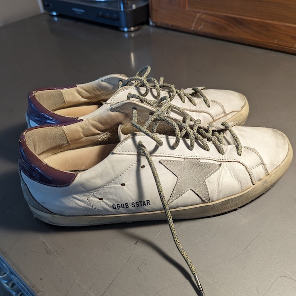RARE Vintage Golden Goose Super Star Sneakers with Purple Accents