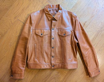 Vintage Men's Schott N.Y.C. U.S. 740N Brown Pea Jacket Size 46 Sea