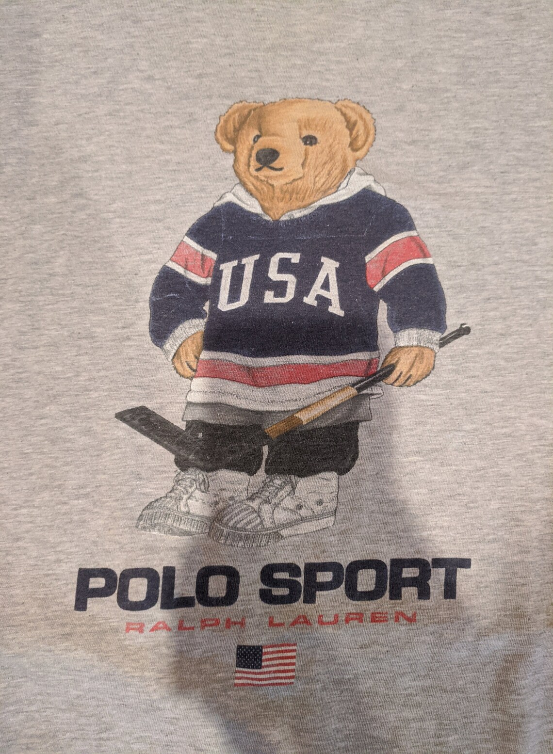 Vintage 90s Polo Bear Ralph Lauren Street Hockey Shirt | Etsy