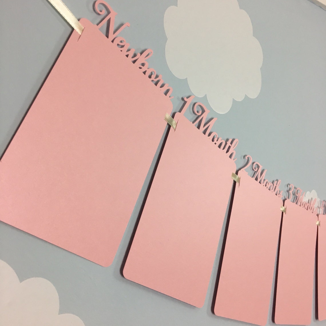 Milestone Banner First Birthday Banner Party Banner 12 Etsy