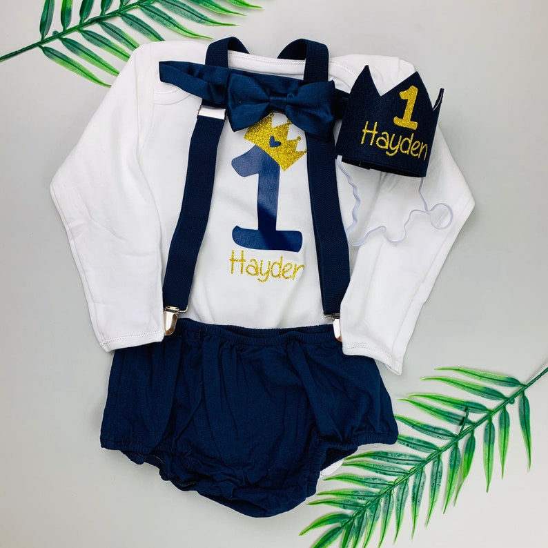 personalised 1st birthday outfit boy