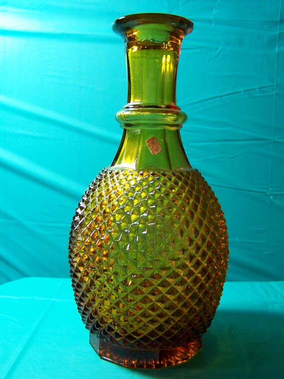 10 Tall Vintage Wine Decanter Made in Italy Etsy