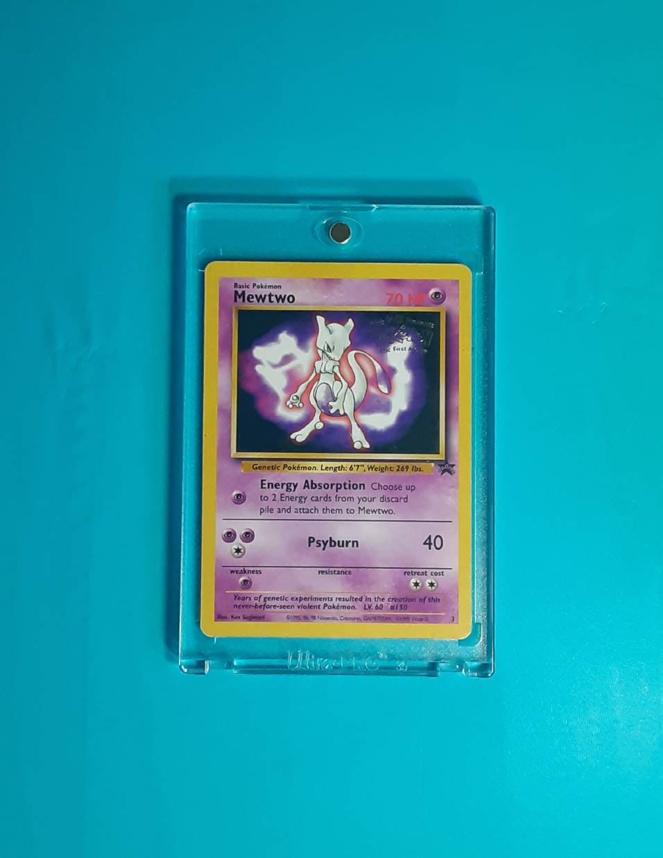 Mew Pokemon card black star promo 8. Nr Mint. WoTC first gen.