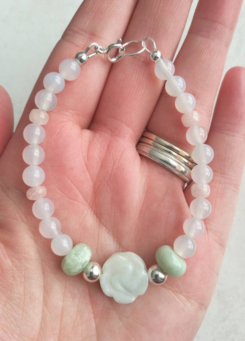 Jade bracelet agate bracelet beaded jewellery gemstone | Etsy