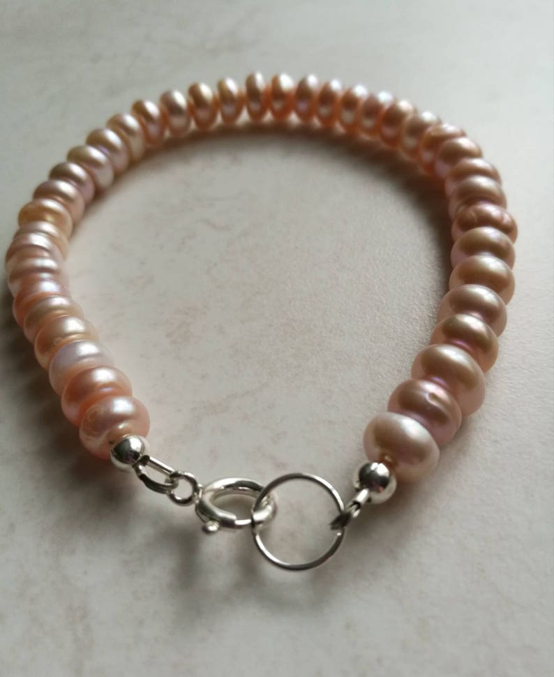 Pearl bracelet June birthstone birthday gift women gemstone | Etsy