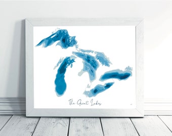 The Great Lakes Depth Map