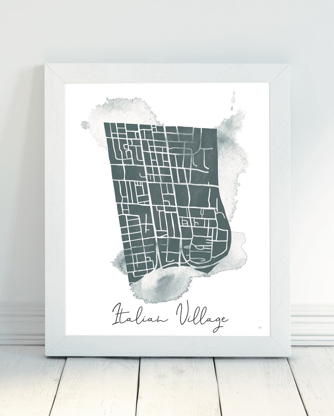 Italian Villagecolumbus, Ohioneighborhood Map Etsy