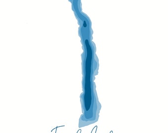 Torch Lake Depth Map